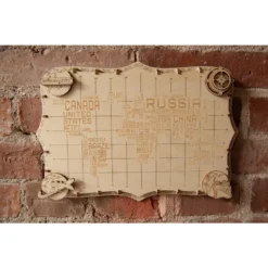 WOODEN CITY Maquette Carte Du Monde Expédition Série De Mots -Modèles Jouets Magasin wooden city wm508 carte du monde expedition serie de mots 5